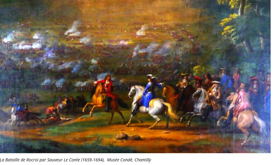 La bataille de Rocroi victoire éclatante de Louis II de Bourbon que l'on surnomma dès lors le Grand Condé