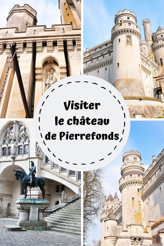 Visite du château de Pierrefonds, près de Paris, en Picardie, où a été tourné la série le roi Arthur. Photographies. Moyen-Âge.