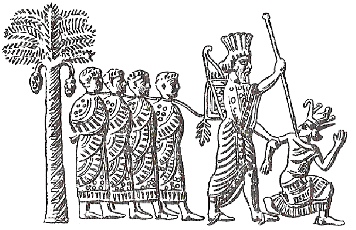 Cambyse II tenant prisonnier le Pharaon Psammétique III -