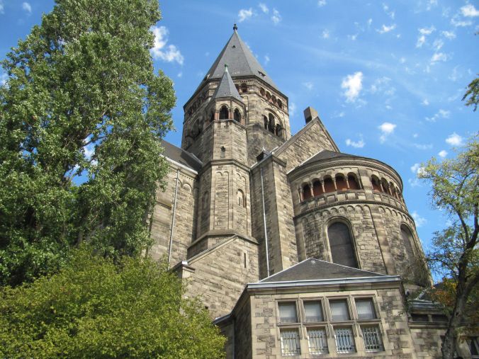 France Le Temple Neuf de Metz depuis le bateau Solis