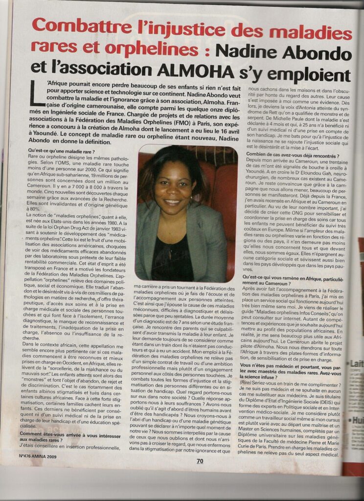 Article de presse Gala Almoha