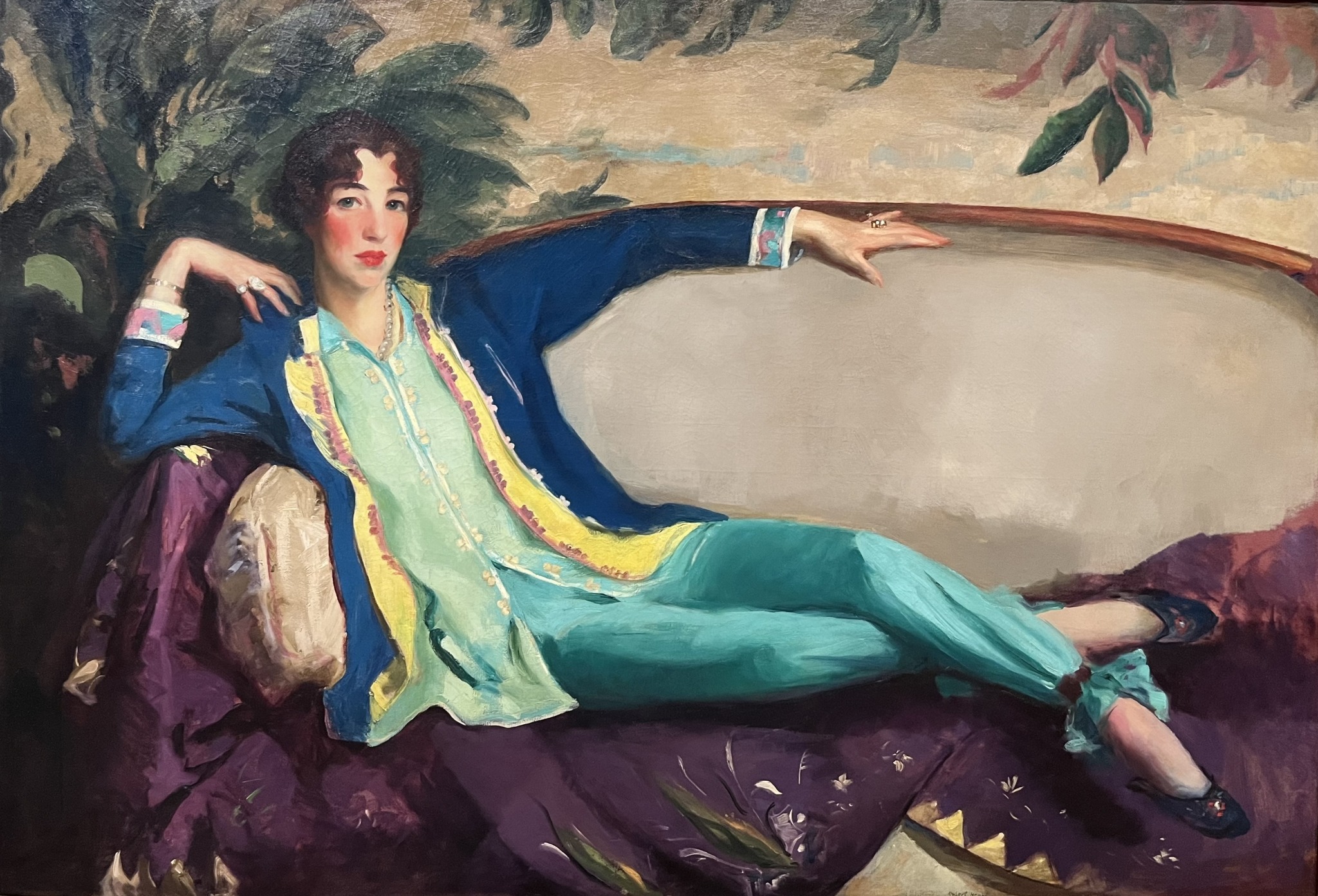 Gertrude Vanderbilt Whitney par Robert Henn, 1916, huile sur toile, faisant partie de la collection permanente du Whitney Museum-NYC
