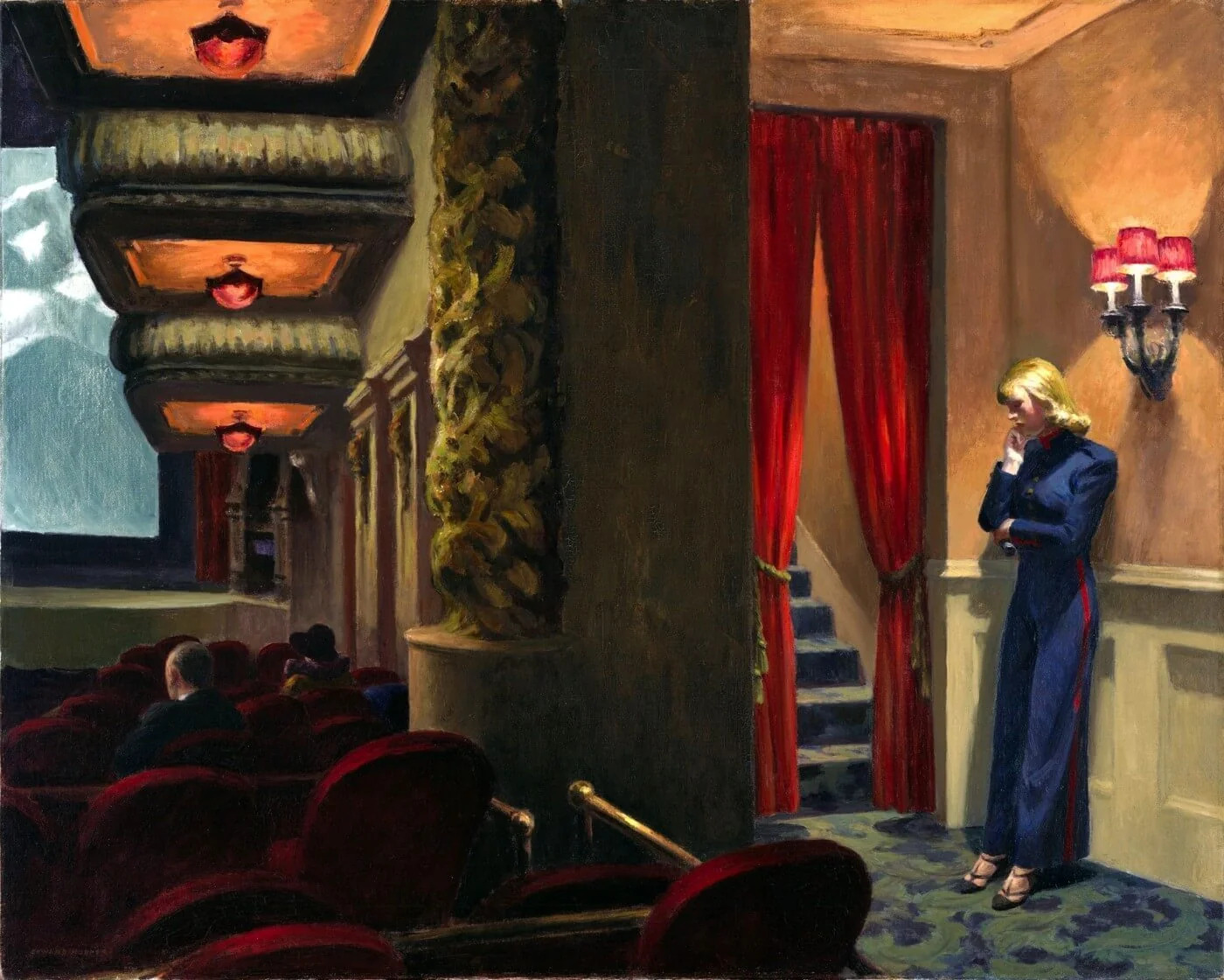 New York Movie (1939) by Edward Hopper