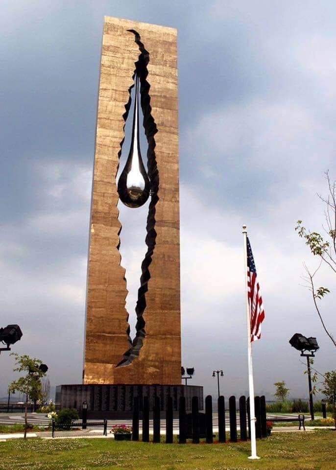 New York la goutte d'eau du mémorial du 11 septembre