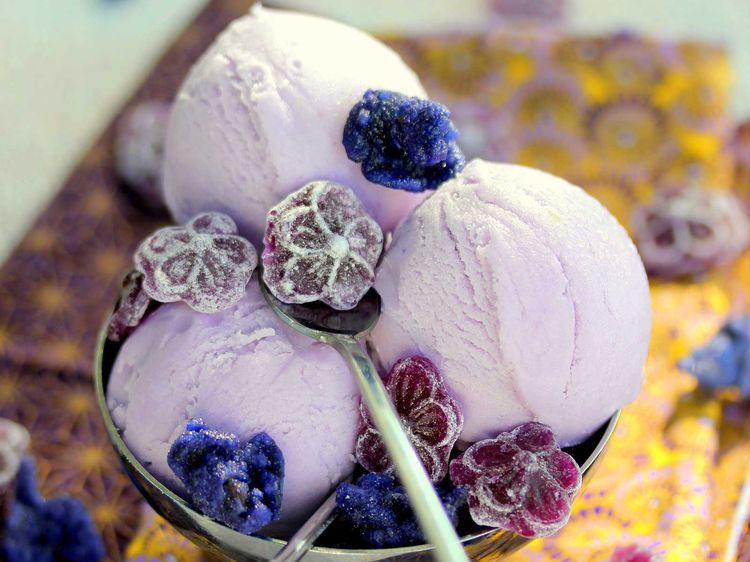 Glaces à la lavande par Cuisine Actuelle