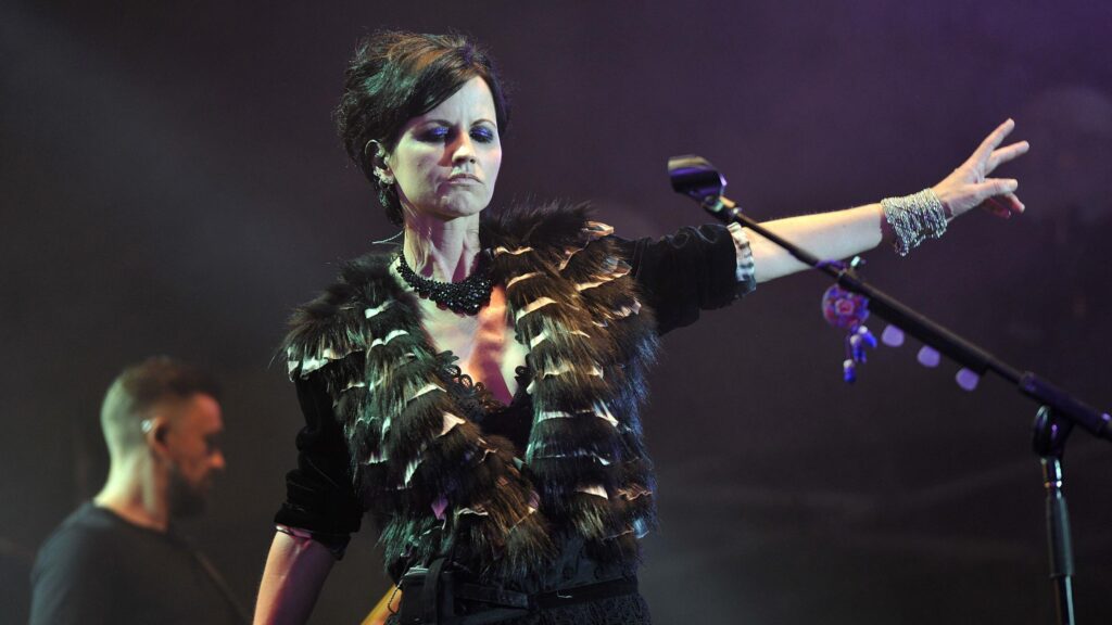 Dolores O'Riordan of The Cranberries performs on stage during the Cognac Blues Passion Festival in July 2016.