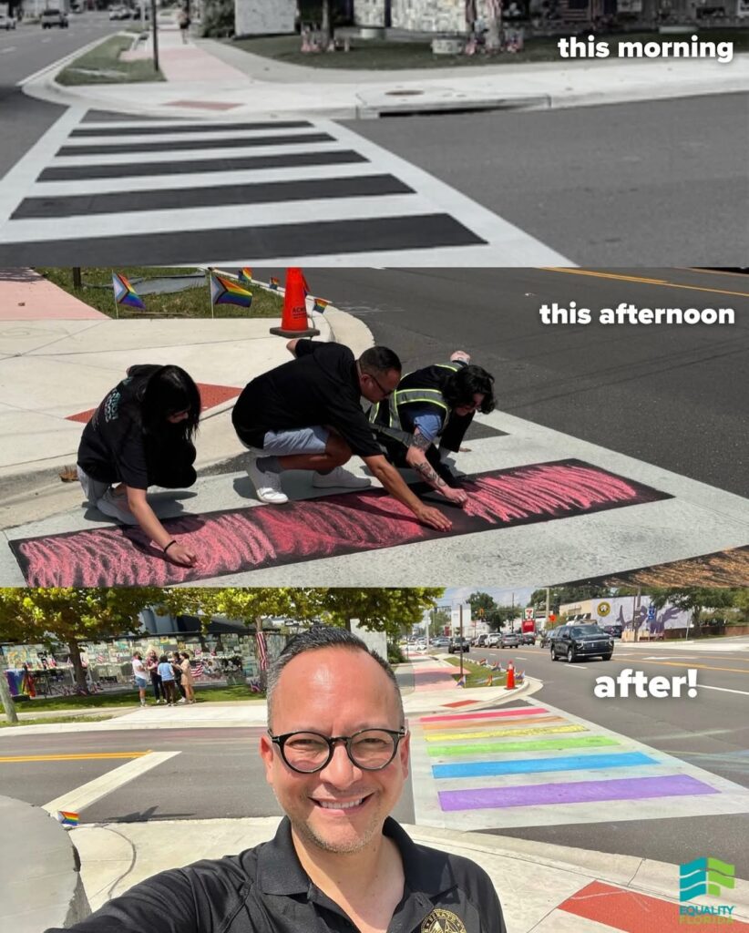 Le gouverneur de Floride, Ron DeSantis, a fait recouvrir de pavés le mémorial dédié aux 49 victimes de la fusillade du Pulse Nightclub.