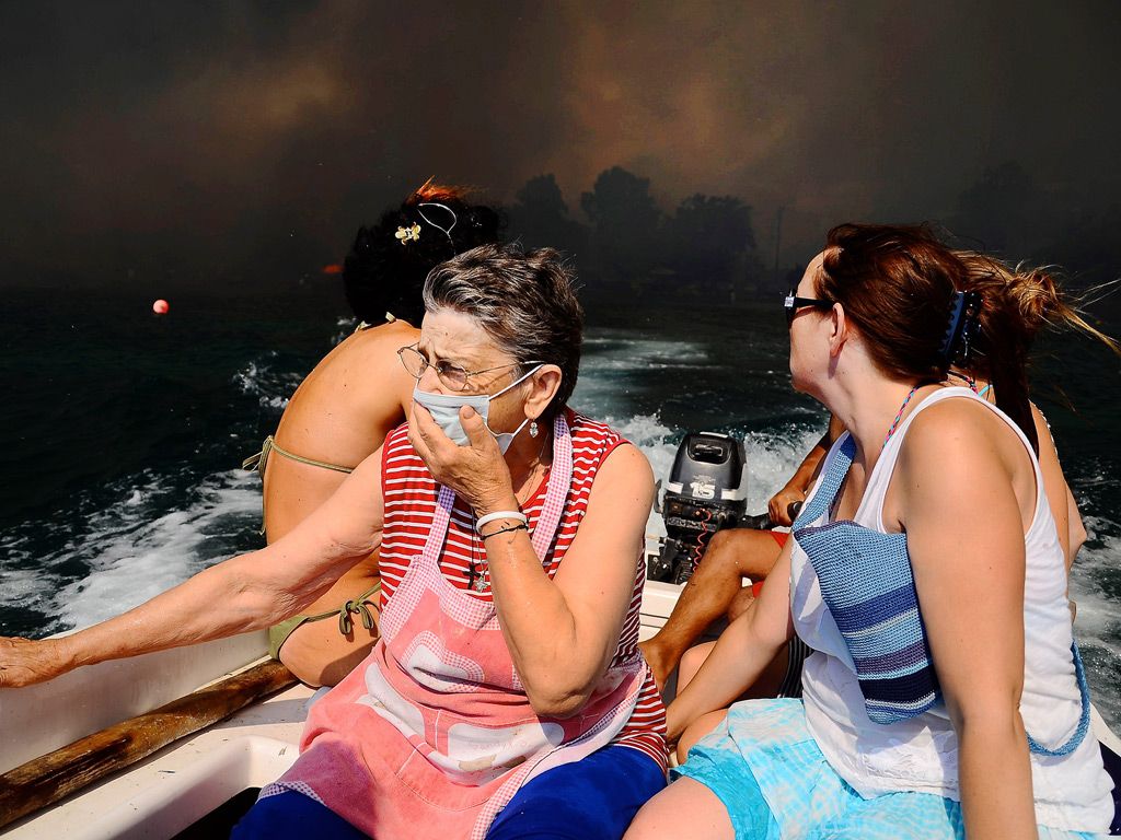 Population évacuée -The Guardian