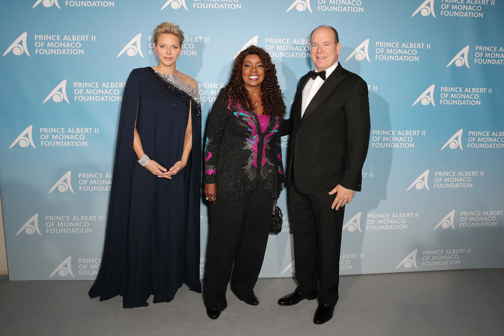 Gala des Océans Monaco Prince Albert II, Princesse Charlène de Monaco et Gloria Gaynor