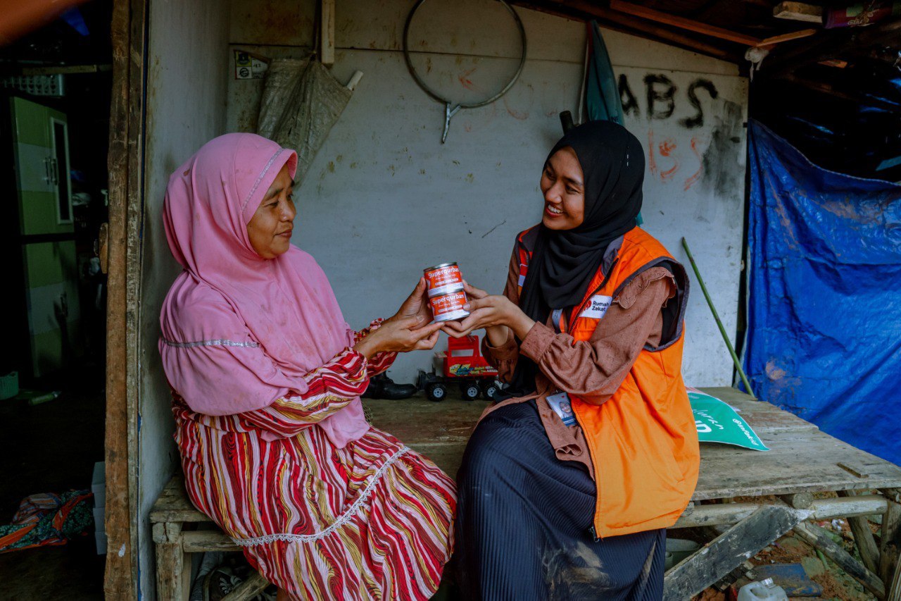 Quand la solidarité parle . Source Rumah Zakat Cilegon