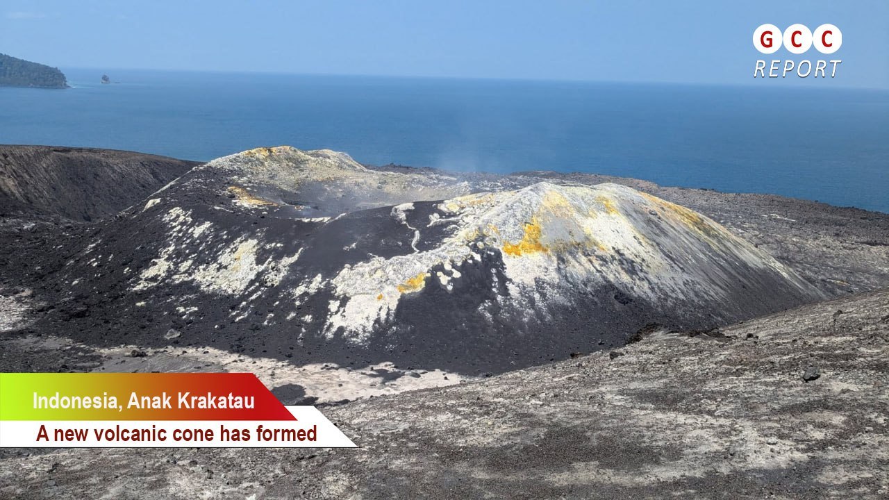 Un nouveau cône volcanique s'est formé sur Anak Krakatau‼️