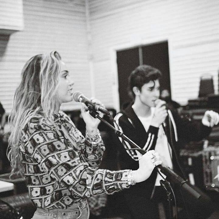 Grammy awards 2019 Miley Cyrus & Shawn Mendes répétition