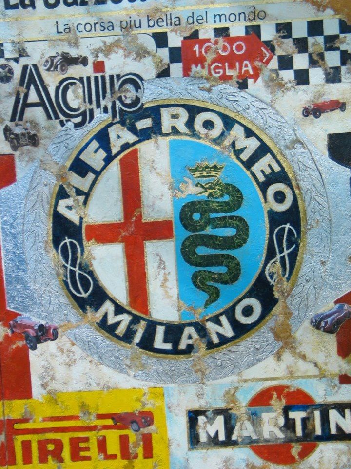 blason d'Alfa Romeo avec la Biscione