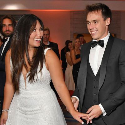 La robe de soirée portée par Marie pour sa réception de mariage.