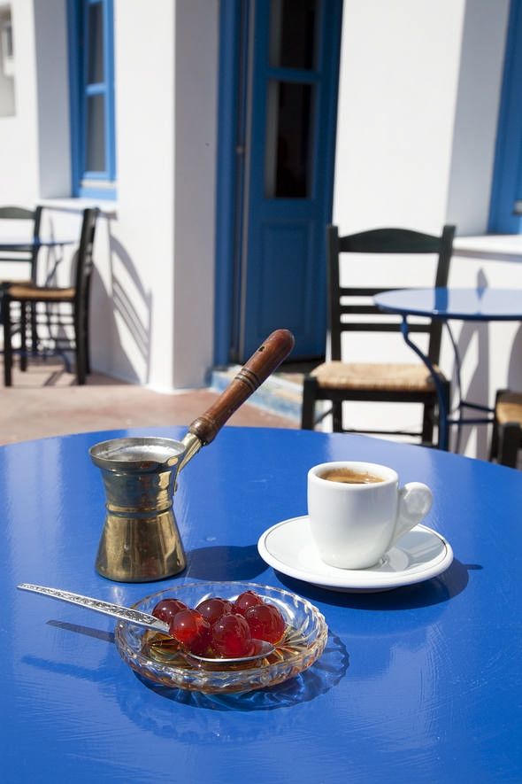 Café grec kalimera
