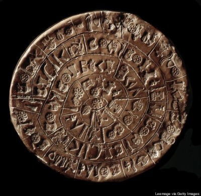 Disque de Phaistos, Crète, 2ème millénaire avant J.-C.