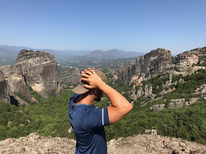 Grecia Kalambaka, Trikala, Greece. Vue sur la beauté de Météora
