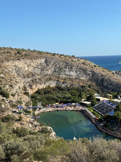 Athènes , le lac Vouliagmeni,