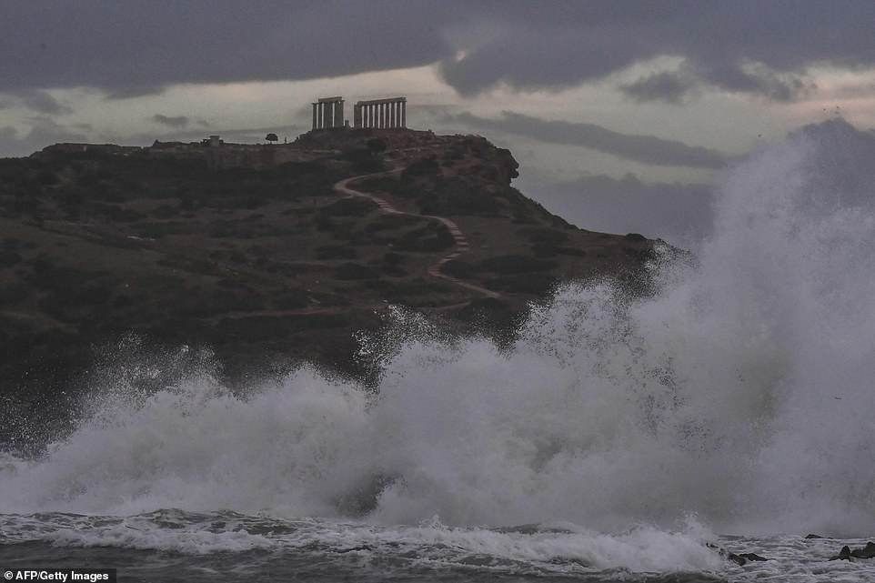 Cap Sounion Poséidon visite son temple. Copyright Getty Images