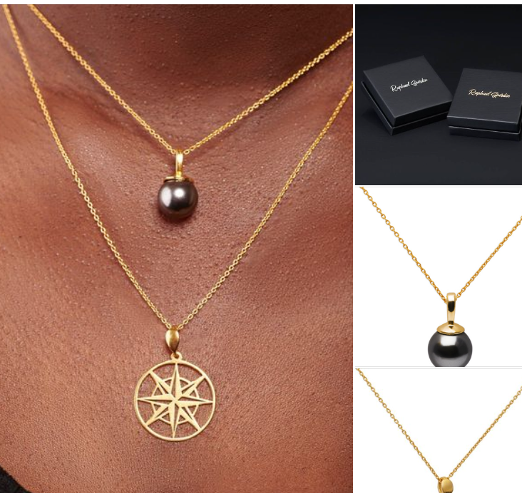 Collier BORA BORA et MAKIAN GOLD.