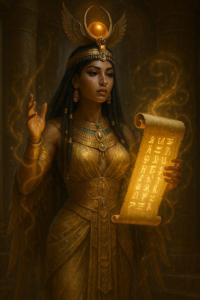 Isis illustration dee vedo magia