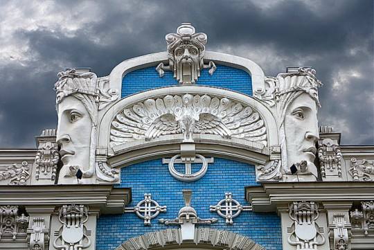 Riga art nouveau dans la vieille ville