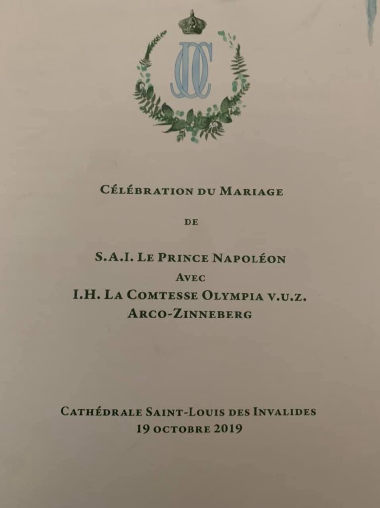 Faire part Mariage Impérial