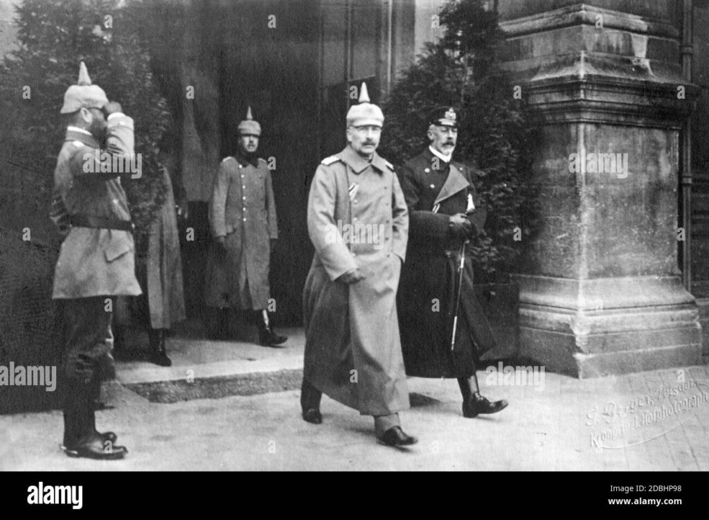 Le Kaiser Guillaume II et son frère Henri de Prusse- Source Alamy