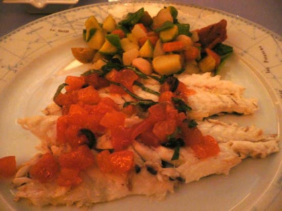 poisson délicieux Le Grill Hôtel De Paris.