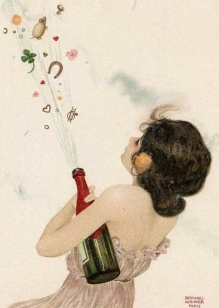 bonne année  2020 vintage