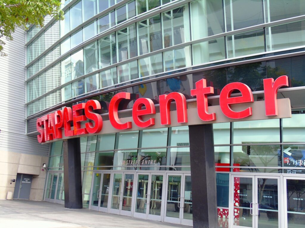 The Staples Center  Downtown Los Angeles