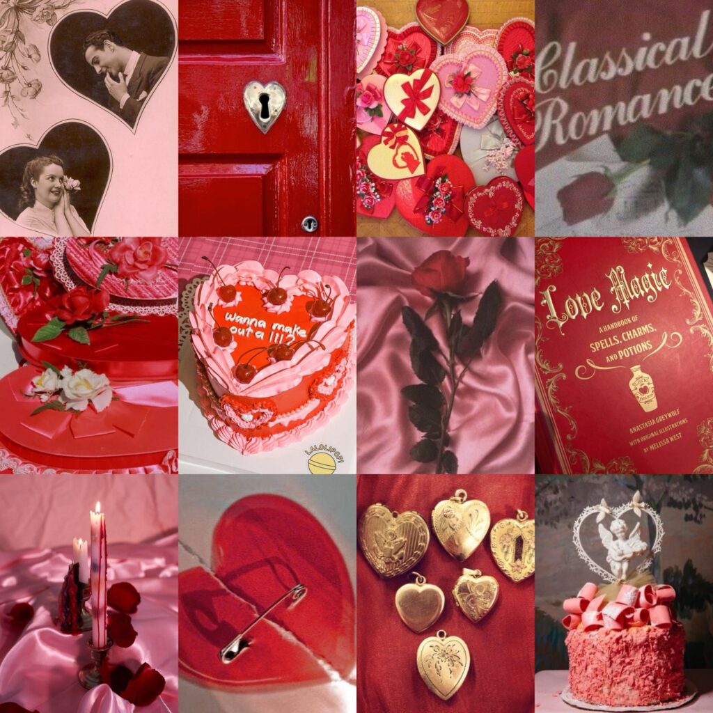 Saint-Valentin collage source Pinterest