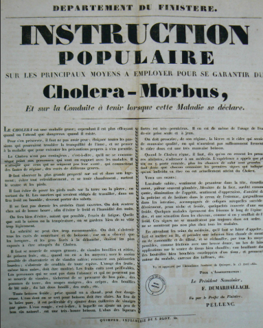 Le choléra-morbus part d'Angleterre et gagne l'Europe  Instruction-populaire.