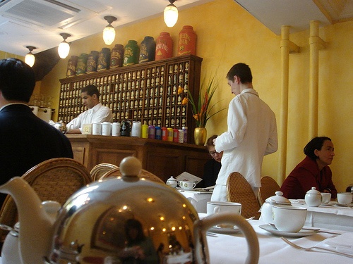 Mariage Frères Un des salons de thé parisiens les plus réputés.