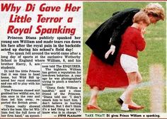 Royal Spanking quand Diana a fessé William en public