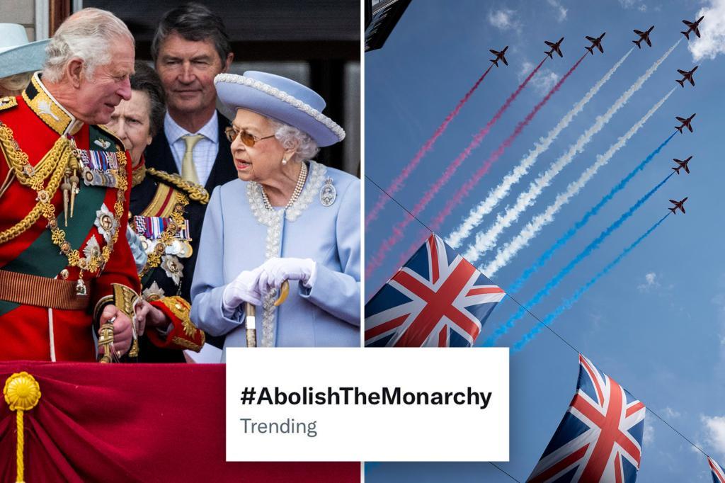Abolish The Monarchy- Abolissez la monarchie: le hashtag le plus en vue sur Twitter durant ces cérémonies du jubilé- Copyright Twitter