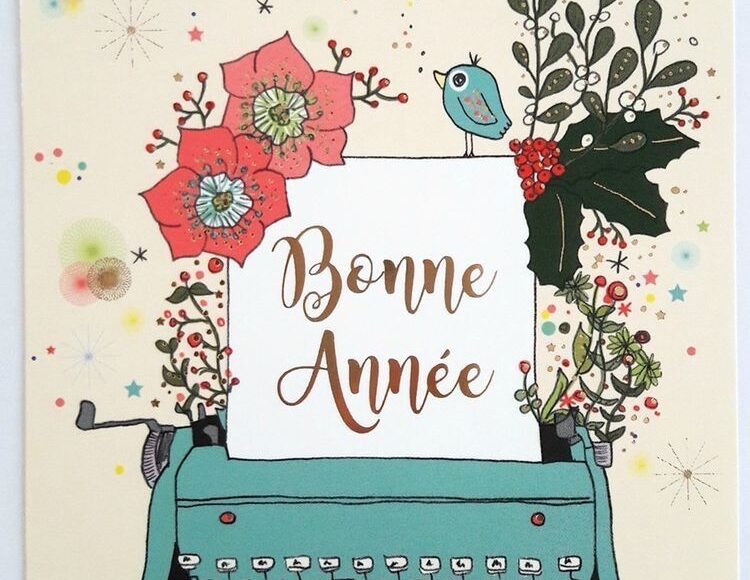 écrire des voeux de bonne année . Artiste Amélie Laffaiteur