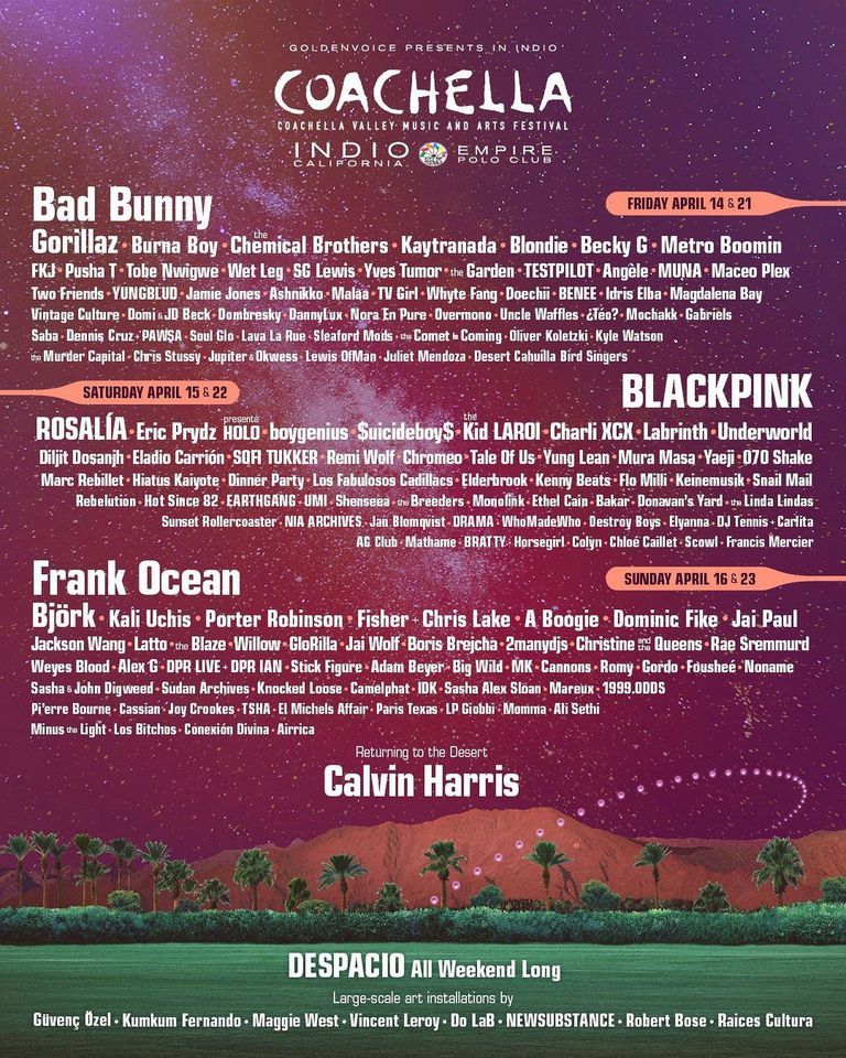 Coachella 2023 flyer