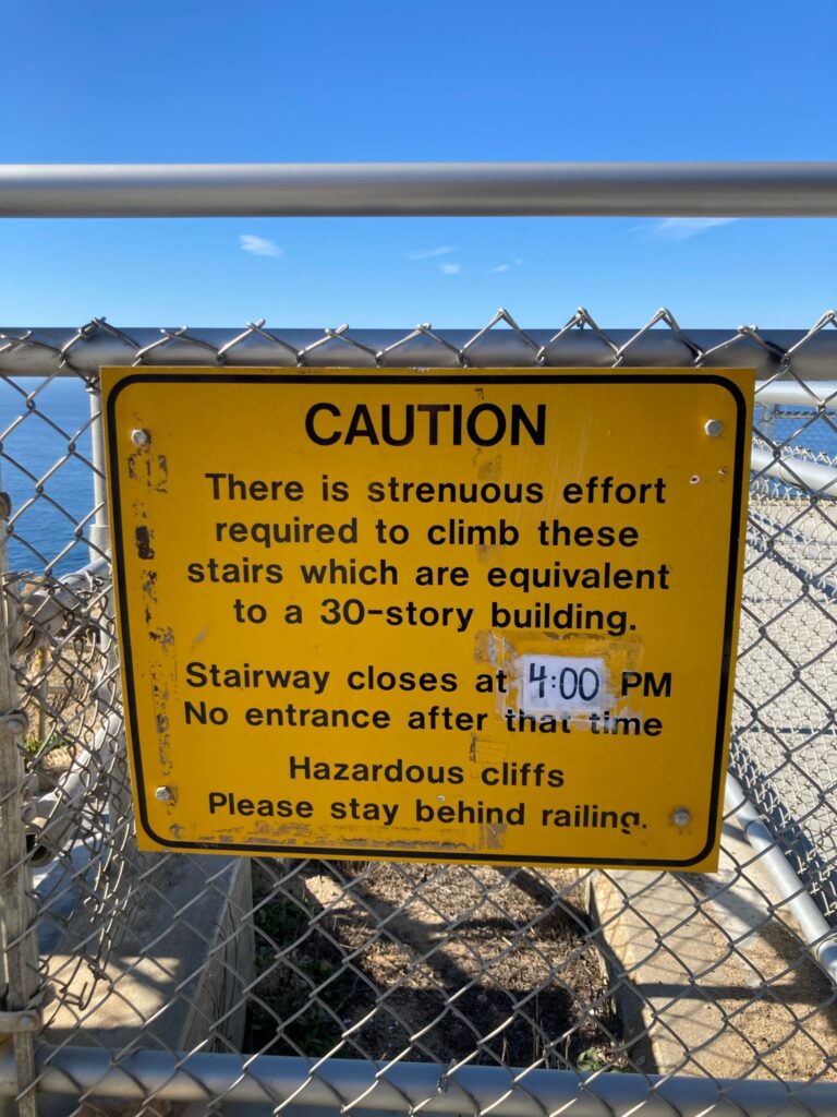 Point Reyes  Lighthouse caution sign By Graveyard Rabbit