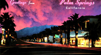 Palm Spring carte postale vision de nuit