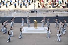 Cérémonie d'allumage de la Flamme OLympique