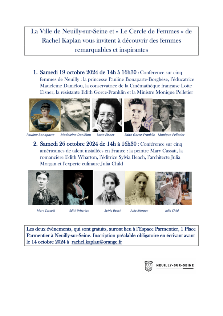Flyer conférences des 19 &  26 Octobre 