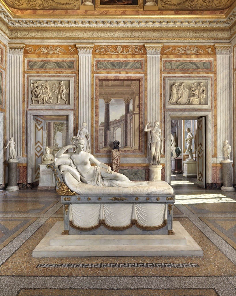 Pauline Bonaparte as Venus Victrix, by Antonio Canova, 1805–1808