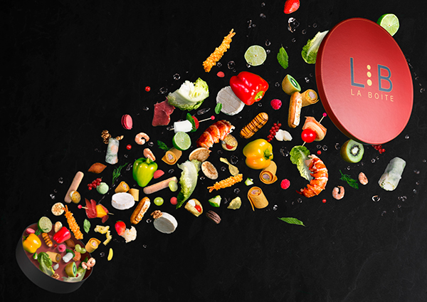 Lb La boite -livraison de plateaux repas sains et délicieux . Copyright Behance