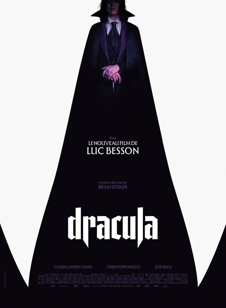 Matilda De Angelis, Zoë Bleu et Caleb Landry Jones dans "Dracula" de Luc Besson - librement adapté du roman éponyme de Bram Stoker (1897) - août 2025.