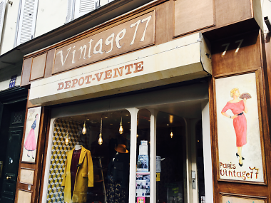 Facade Boutique Vintage 77 Ménilmontant. Copyright Time Out