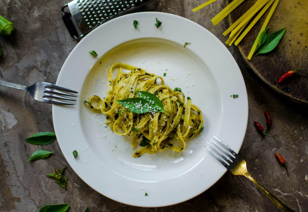 Tagliatelle des pâtes originaires du nord de l'Italie.