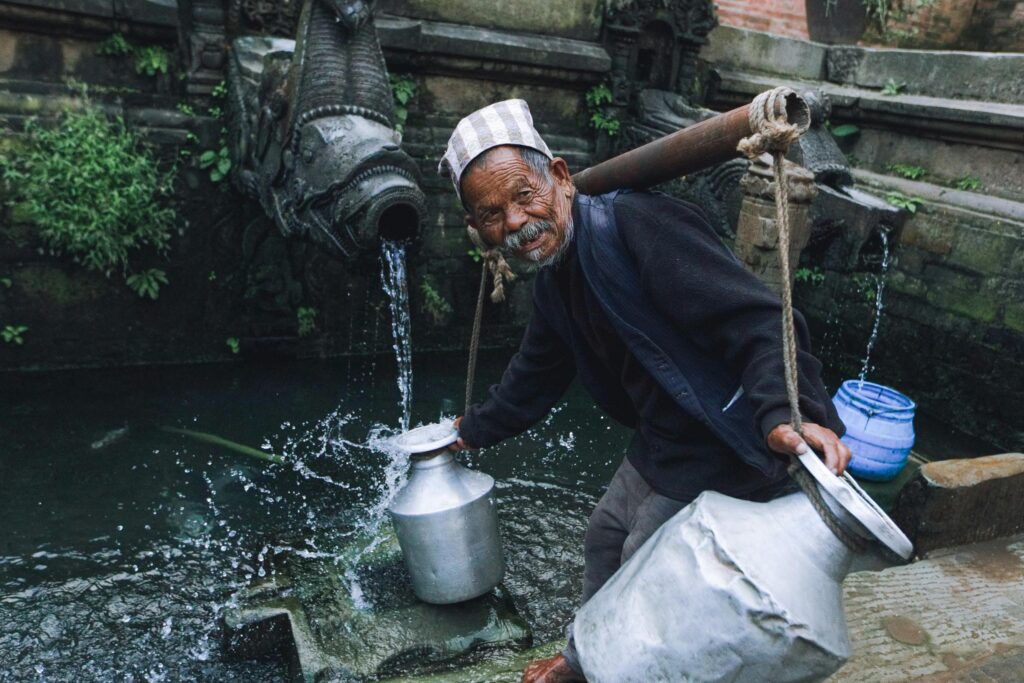 Eau de source.