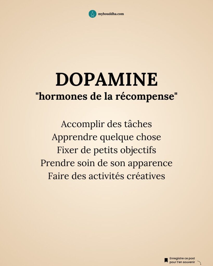 Dopamine l'hormone de la récompense.