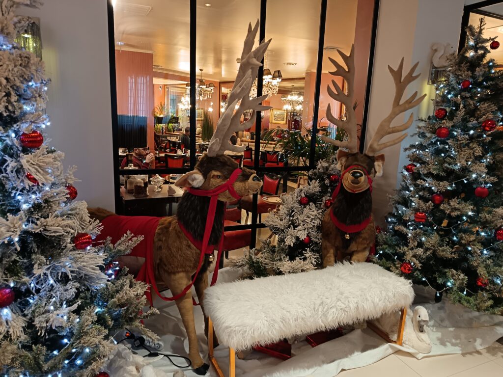 Féérie d'hiver: Le hall d'entrée décoré à l'occasion de Noël- Trianon Rive Gauche